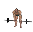 Barbell Curl - Bent Over Close Grip